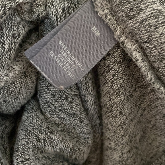 aerie Just Add Leggings Sweater Heathered Gray Size Medium Cowl Neck Drawstring - Picture 6 of 9